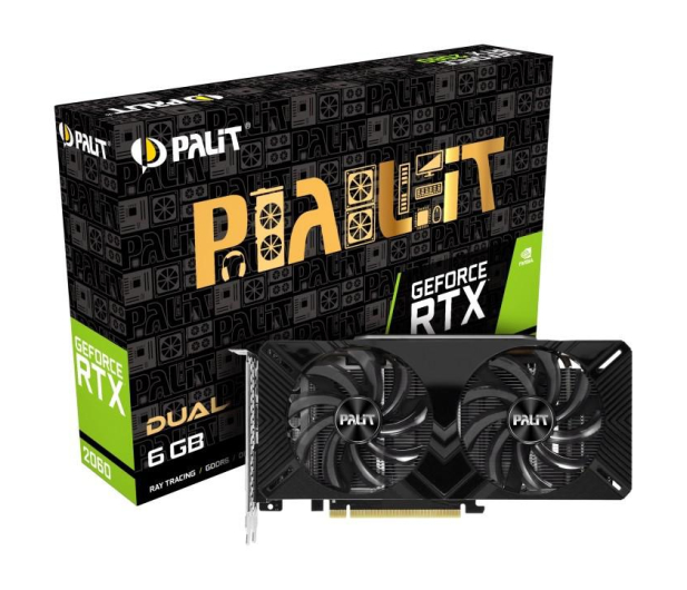 PALIT GeForce RTX 2060 DUAL 6GB GDDR6 192bit DP/DVI-D/HDMI NE62060018J9-1160A - 492354 - zdjęcie